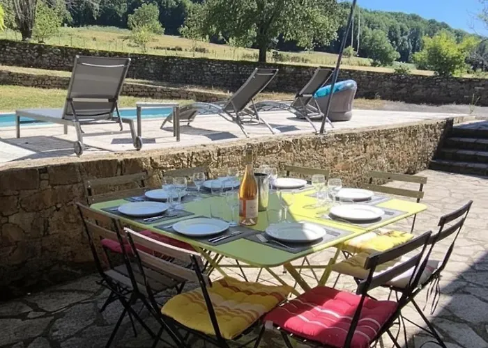 بيت للعطل Beautiful Stone House With Private Pool Dordogne Valley *